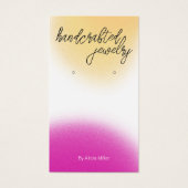Carte d'affichage moderne Blur Rose Yellow Earring (Devant)