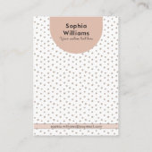 Carte d'affichage moderne Boho Pastel à oreilles b (Dos)