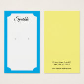 Carte d'affichage moderne brillante en gras (Devant & derrière)