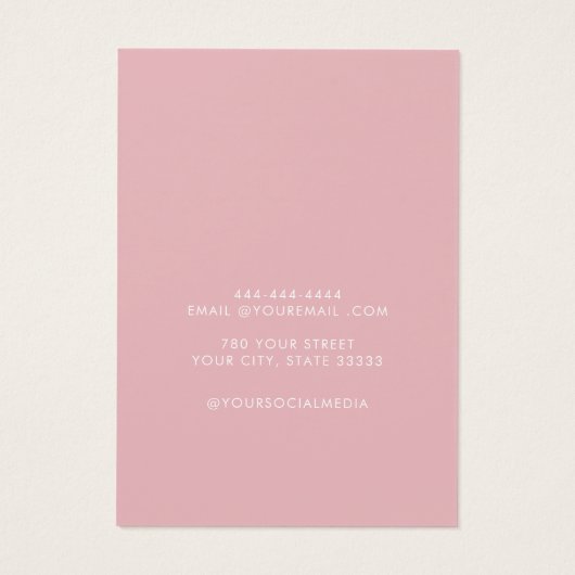 Carte d'affichage moderne chic bijoux simple (Dos)