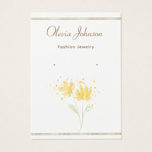 Carte d'affichage moderne chic Black and Gold