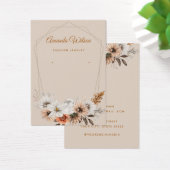 Carte d'affichage moderne chic fleurie bijoux (Bureau)