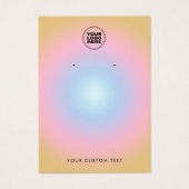 Carte d'affichage moderne colorée (Devant)