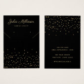 Carte d'affichage moderne Confetti d'aquarelle (Devant & derrière)