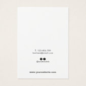 Carte d'affichage moderne de bijoux de script (Dos)