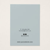 Carte d'affichage moderne de bijoux de style bleu (Dos)