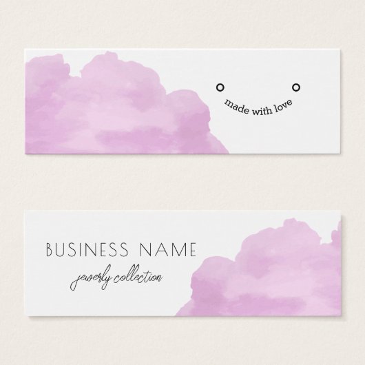 Carte d'affichage moderne de la nature rose (Devant & derrière)