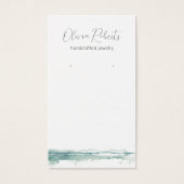 Carte d'affichage moderne de l'aquarelle de script (Devant)