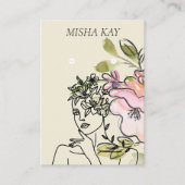 Carte d'affichage moderne de l'aquarelle de verre  (Devant)