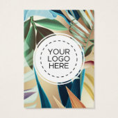 Carte d'affichage moderne des fleurs tropicales (Dos)