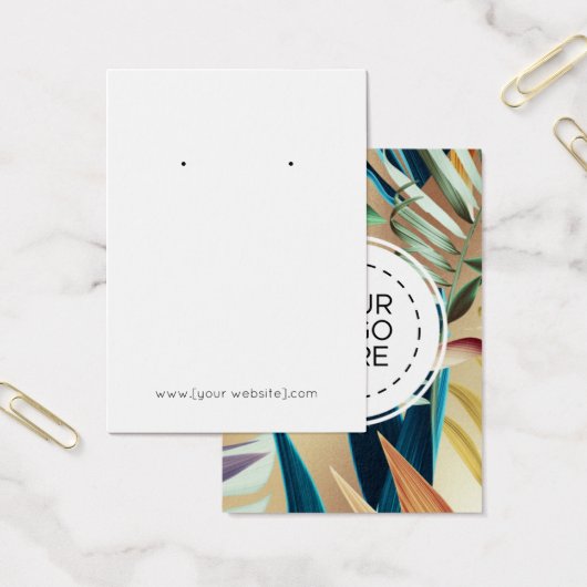 Carte d'affichage moderne des fleurs tropicales (Bureau)