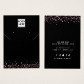 Carte d'affichage moderne Elegant bijoux personnal (Devant & derrière)