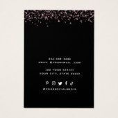 Carte d'affichage moderne Elegant bijoux personnal (Dos)