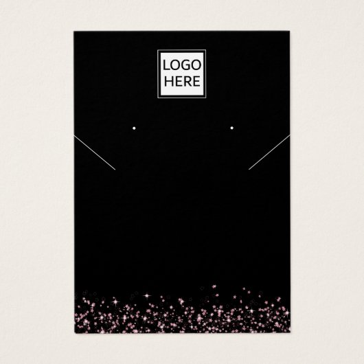 Carte d'affichage moderne Elegant bijoux personnal (Devant)