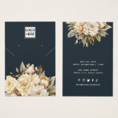 Carte d'affichage moderne Elegant bijoux personnal (Devant & derrière)