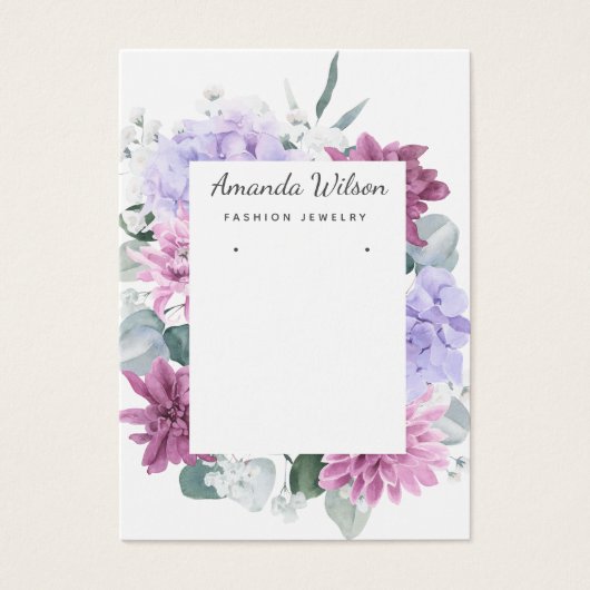 Carte d'affichage moderne Elegant simple fleuri bi (Devant)