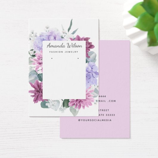 Carte d'affichage moderne Elegant simple fleuri bi (Bureau)