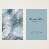 Carte d'affichage moderne élégante bijoux à oreill (Devant & derrière)