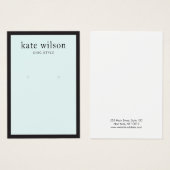 Carte d'affichage moderne en bleu clair (Devant & derrière)