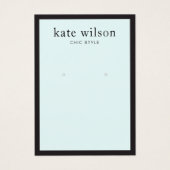 Carte d'affichage moderne en bleu clair (Devant)