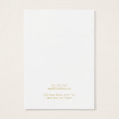 Carte d'affichage moderne en collier bleu clair (Dos)