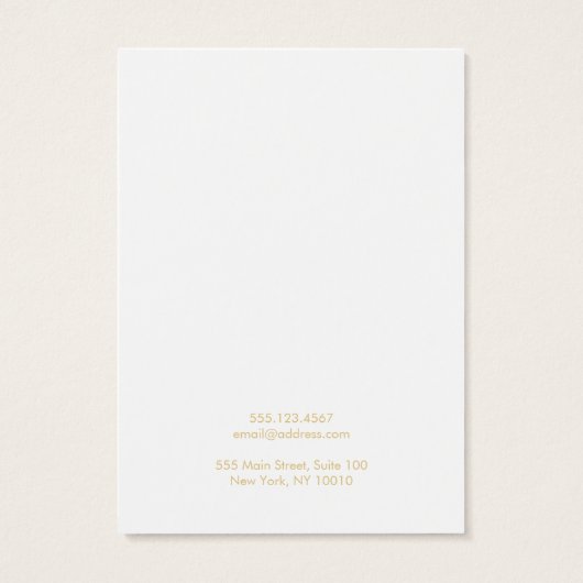 Carte d'affichage moderne en collier bleu clair (Dos)