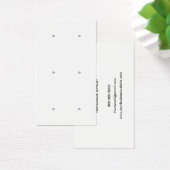 Carte d'affichage moderne en noir et blanc (Bureau)