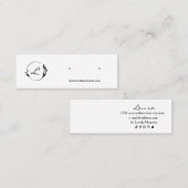 Carte d'affichage moderne en noir et blanc. (Devant / Derrière)