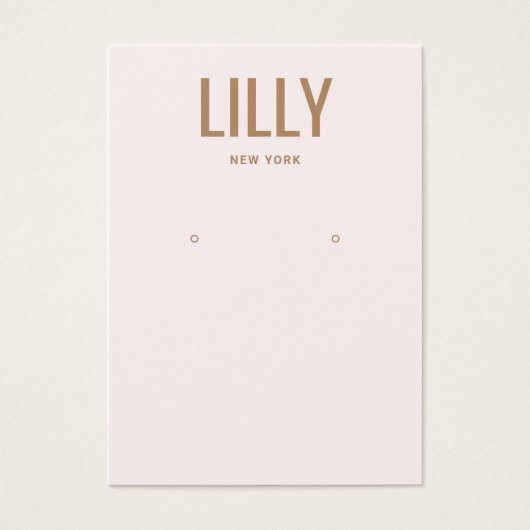 Carte d'affichage moderne en rose clair (Devant)