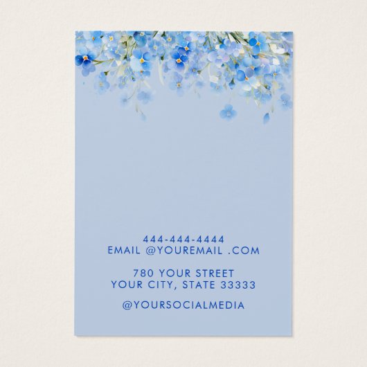 Carte d'affichage moderne et élégante à oreille fl (Dos)