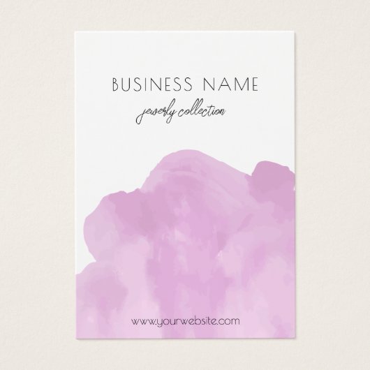 Carte d'affichage moderne et simple en collier ros (Devant)