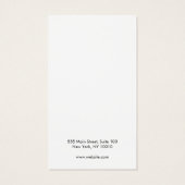 Carte d'affichage moderne Gold Bee White oreille (Dos)