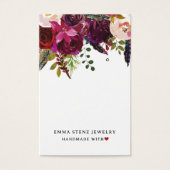 Carte d'affichage moderne Gras Boho Floral (Devant)