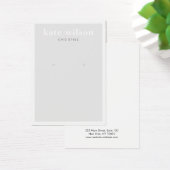 Carte d'affichage moderne gris clair (Bureau)