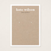 Carte d'affichage moderne Kraft (Devant)