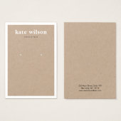 Carte d'affichage moderne Kraft (Devant & derrière)