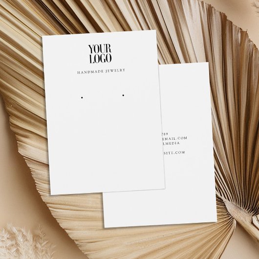 Carte d'affichage moderne logo d'entreprise bijoux