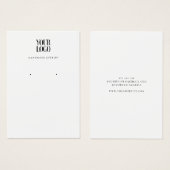 Carte d'affichage moderne logo d'entreprise bijoux (Devant & derrière)