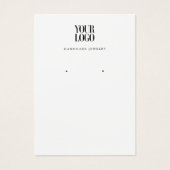 Carte d'affichage moderne logo d'entreprise bijoux (Devant)