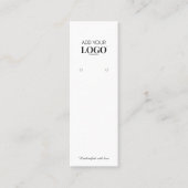 Carte d'affichage moderne logo d'entreprise bijoux (Devant)