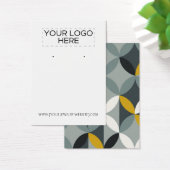Carte d'affichage moderne Motif gris jaune (Bureau)