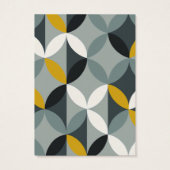 Carte d'affichage moderne Motif gris jaune (Dos)