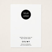 Carte d'affichage moderne Pastel (Dos)