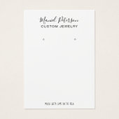 Carte d'affichage moderne pour bijoux à oreille si (Devant)