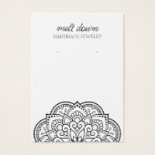 Carte d'affichage moderne pour bijoux à oreilles M (Devant)