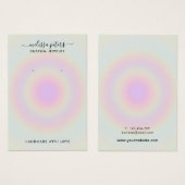 Carte d'affichage moderne pour la bijouterie holog (Devant & derrière)