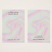 Carte d'affichage moderne pour la bijouterie holog (Devant & derrière)