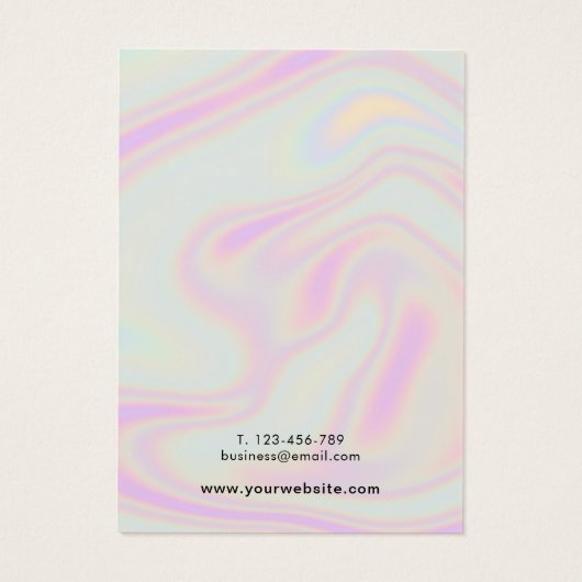 Carte d'affichage moderne pour la bijouterie holog (Dos)