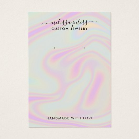 Carte d'affichage moderne pour la bijouterie holog (Devant)