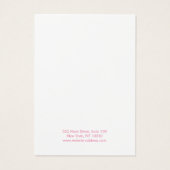 Carte d'affichage moderne rose jaune (Dos)